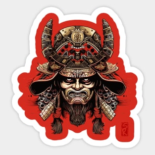 Samurai helmet Sticker